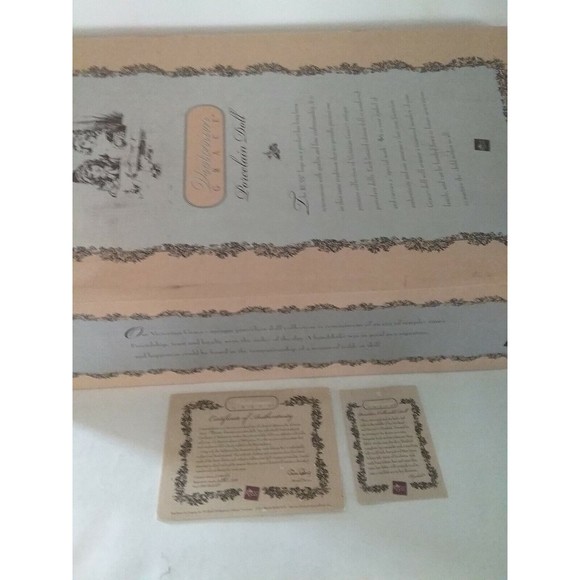 Vtg Russ Victorian Grace Collection 19” Porcelain Doll Limited Edition In Box - Picture 9 of 10